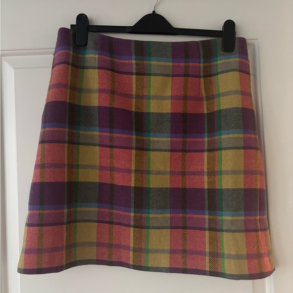 Boden Gia Wool A Line Mini Skirt Size 10 - Picture 2 of 5